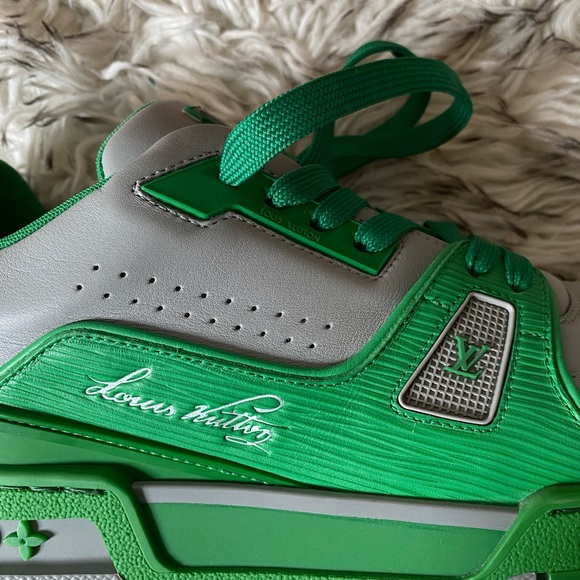 Louis Vuitton authentic men’s trainer 'Green Grey' 1AA6VF - Picture 8 of 8